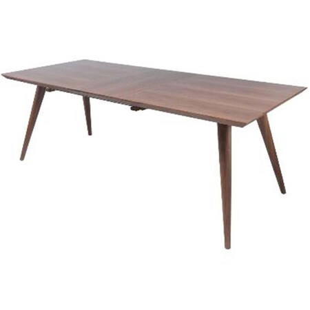 New Pacific Direct New Pacific Direct 4400007 Bradshaw Rectangle Dining Table With 18 in. Extension; Walnut 4400007